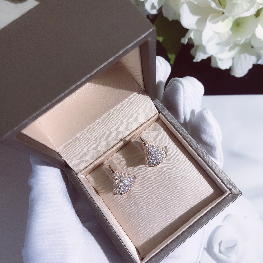 Bvlgari DIVAS' DREAM EARRINGS, White Gold & Rose Gold