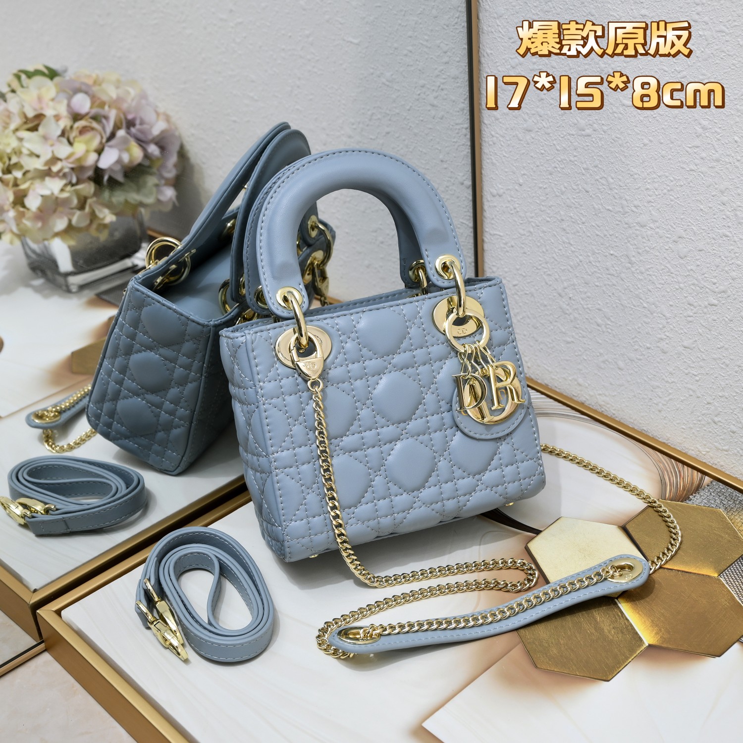 Dior Mini Lady Bag-Lambskin shoulder bag (Replica)