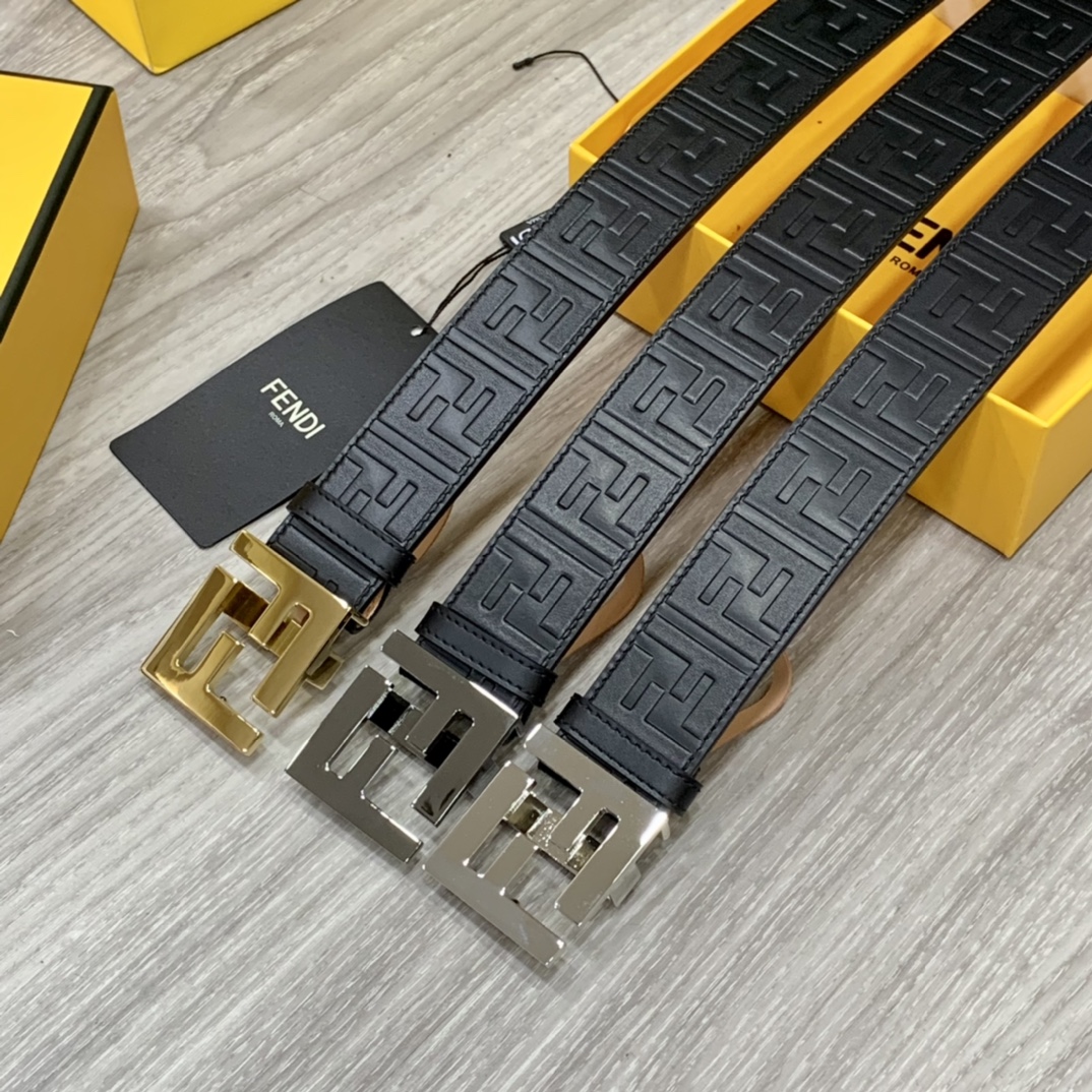Fendi Leather Belts 1:1 Mirror Version