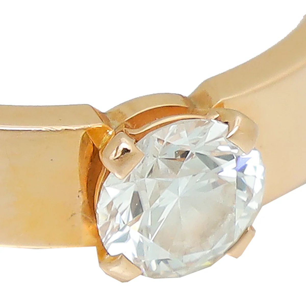 Cartier 18K Rose Gold Diamond Love Solitaire Ring 53