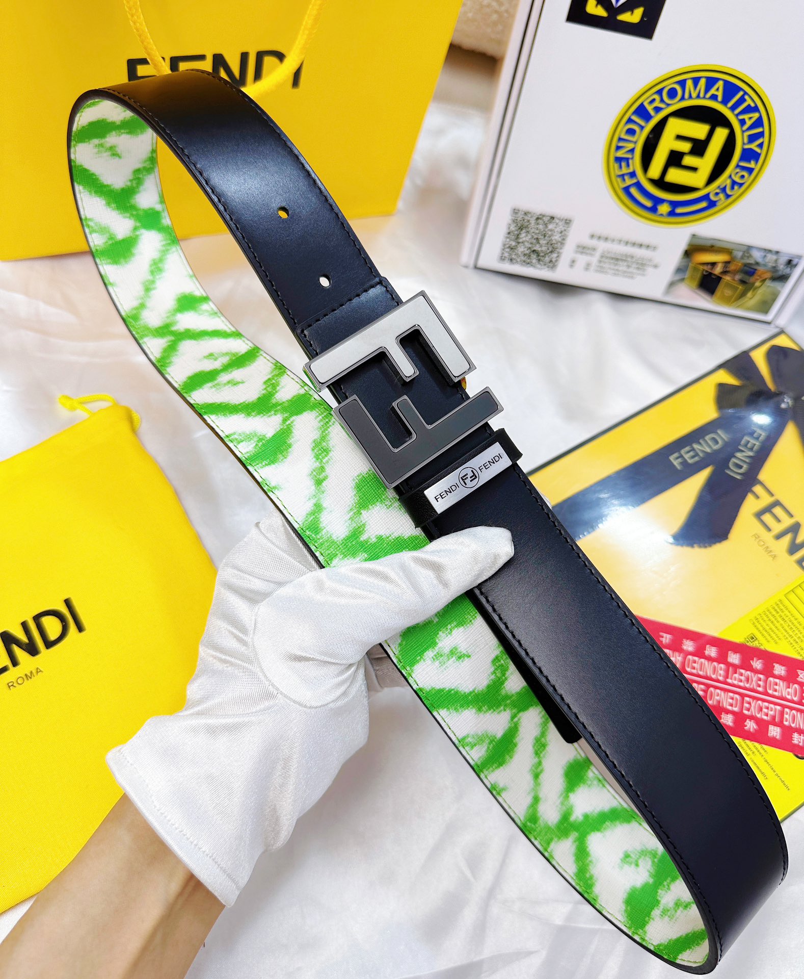 Fendi Leather Belts 1:1 Mirror Version