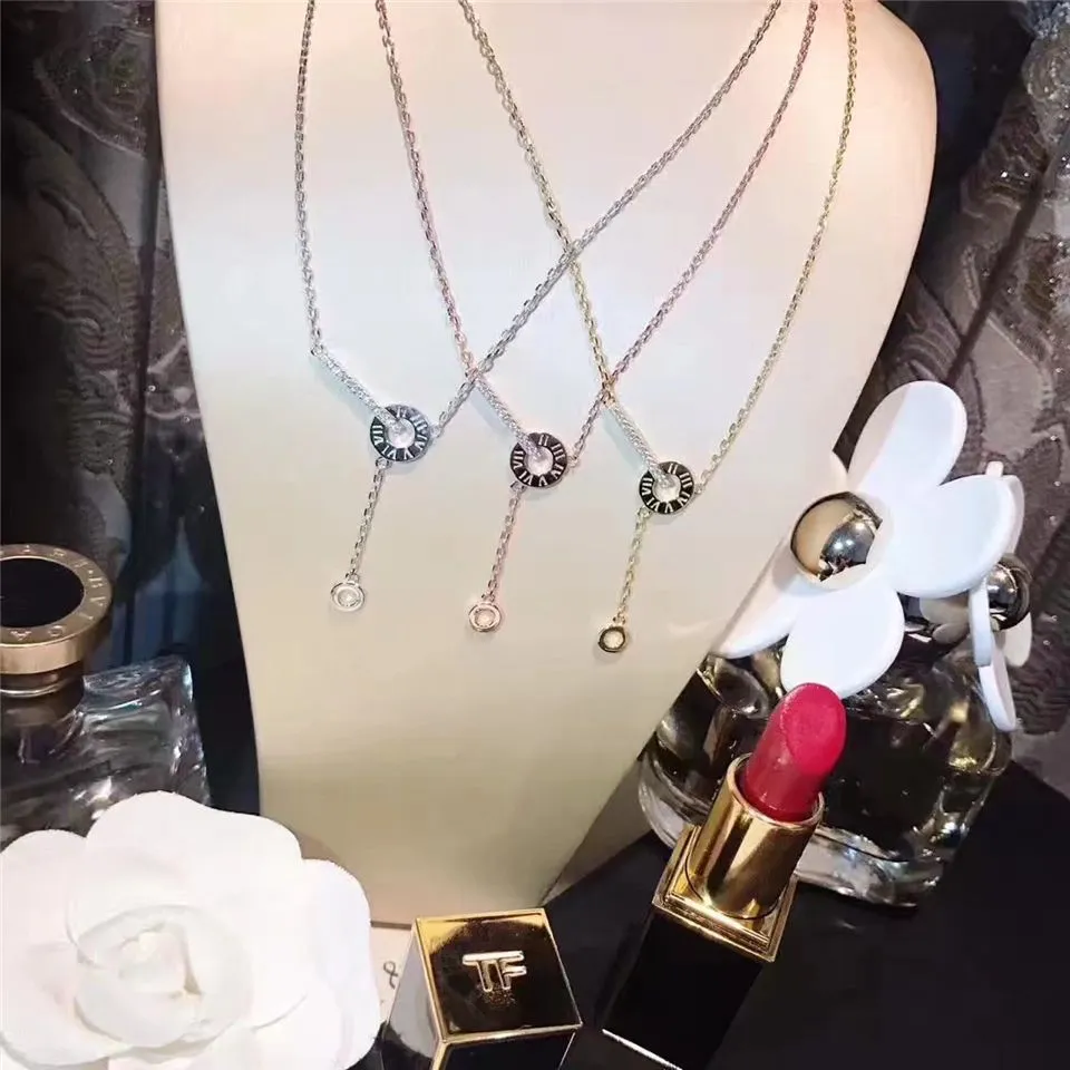 High End Tiffany Atlas Circle & Crystals Bar Pendant Tassel Necklace Disruptive Design