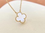 Van Cleef Necklace Dupe, Red Clover Leaf Necklace & White Clover Leaf Necklace