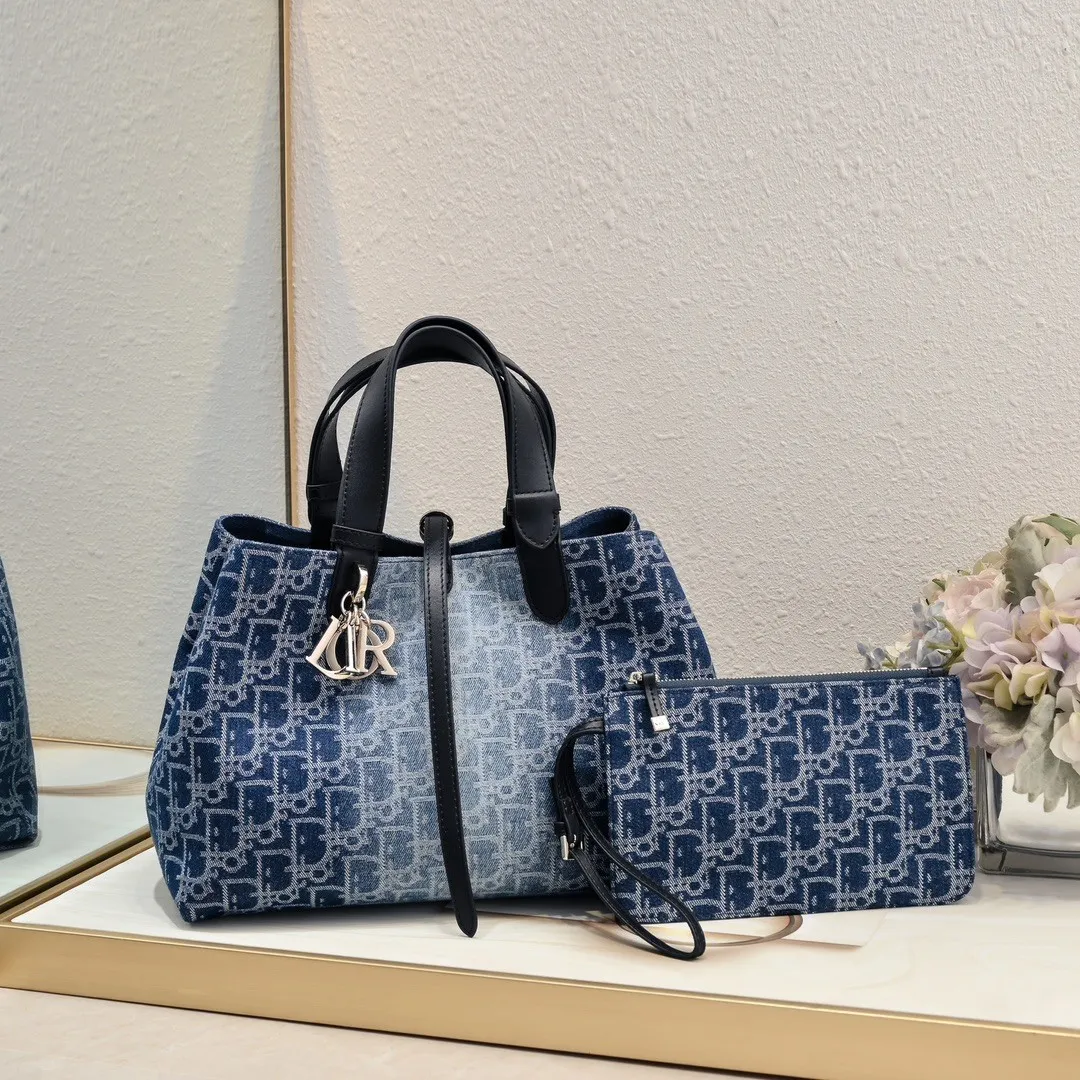 Dior Denim Medium Dior Toujours Bag Shoulder Bag Handbag  (Replica)