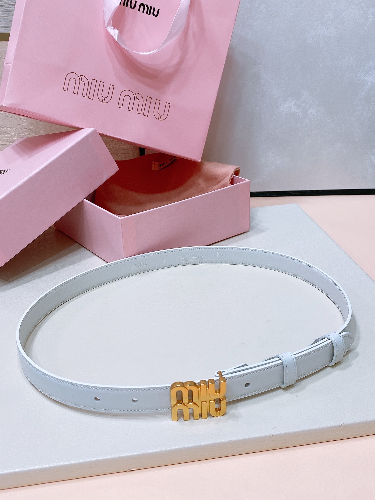 MiuMiu Leather Belts 1:1 Mirror Version