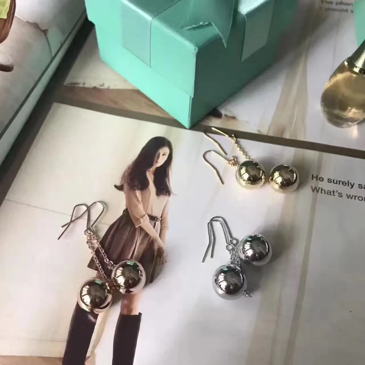 Tiffany HardWear Ball Hook Earrings 2018 Latest For Ladies 38096753/38172808/38172816