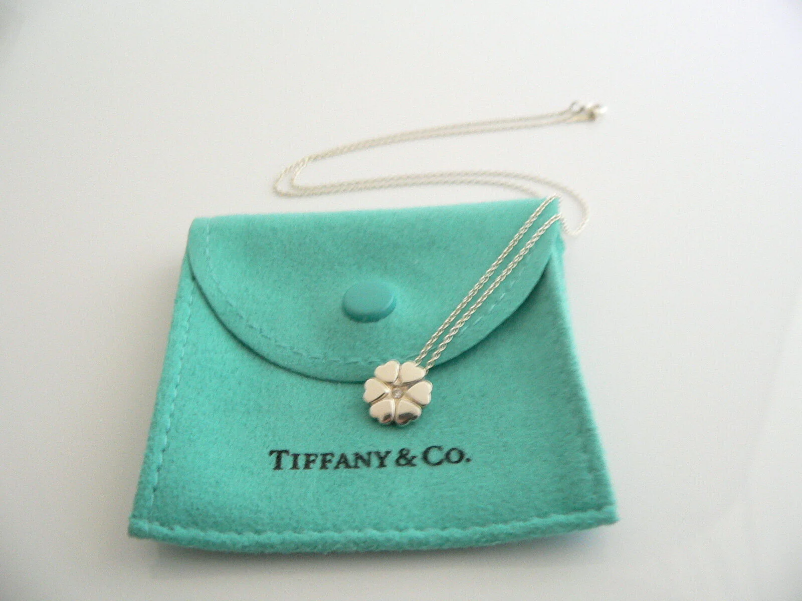 Tiffany & Co Crown of Hearts Diamond Necklace Pendant Chain Charm Picasso Love