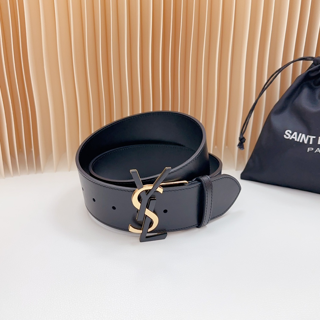 YSL Saint Laurent Leather Belts 1:1 Mirror Version