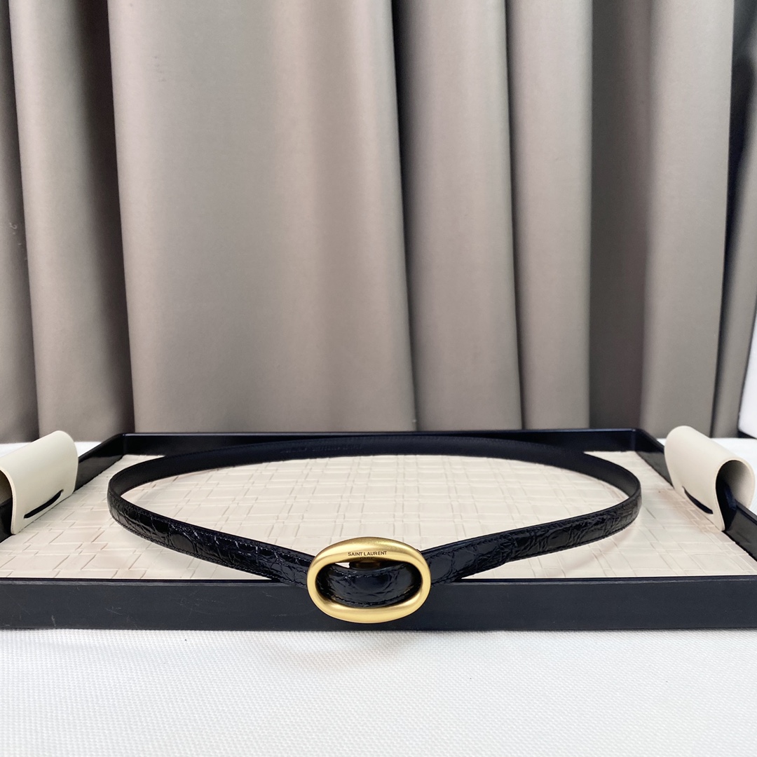 YSL Saint Laurent Leather Belts 1:1 Mirror Version