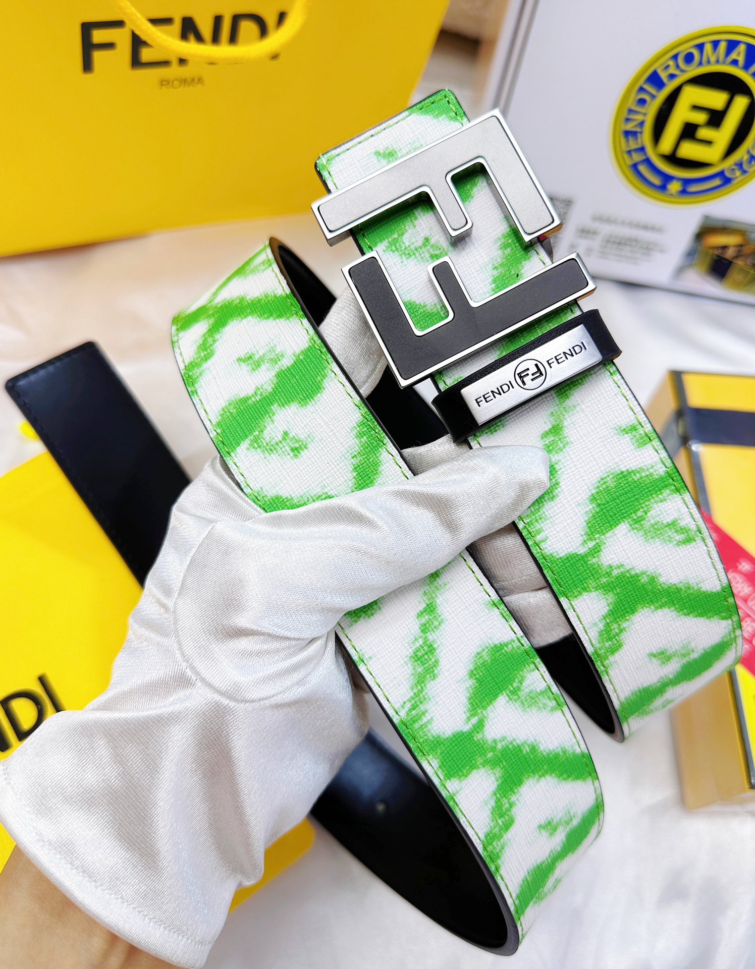 Fendi Leather Belts 1:1 Mirror Version