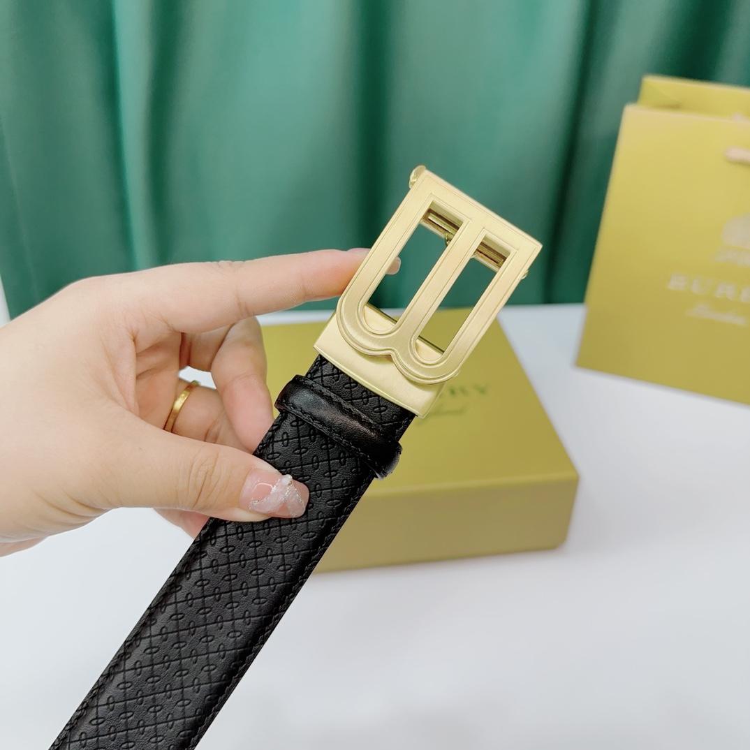 Burberry Leather Belts 1:1 Mirror Version