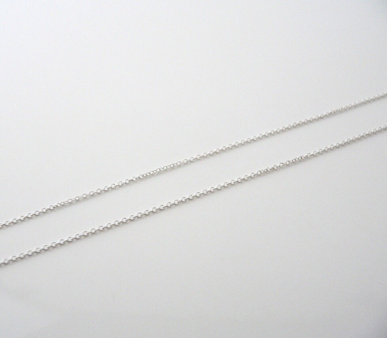 Tiffany & Co Diamond Cross Necklace Silver Peretti Pendant Gift Pouch 16.7 inch