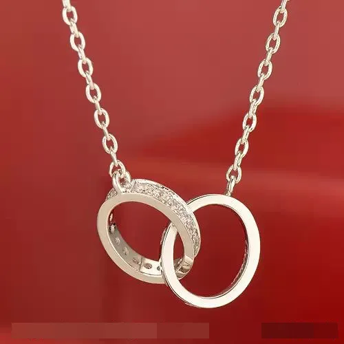 Cartier Love Necklace White Gold Rings With Diamonds