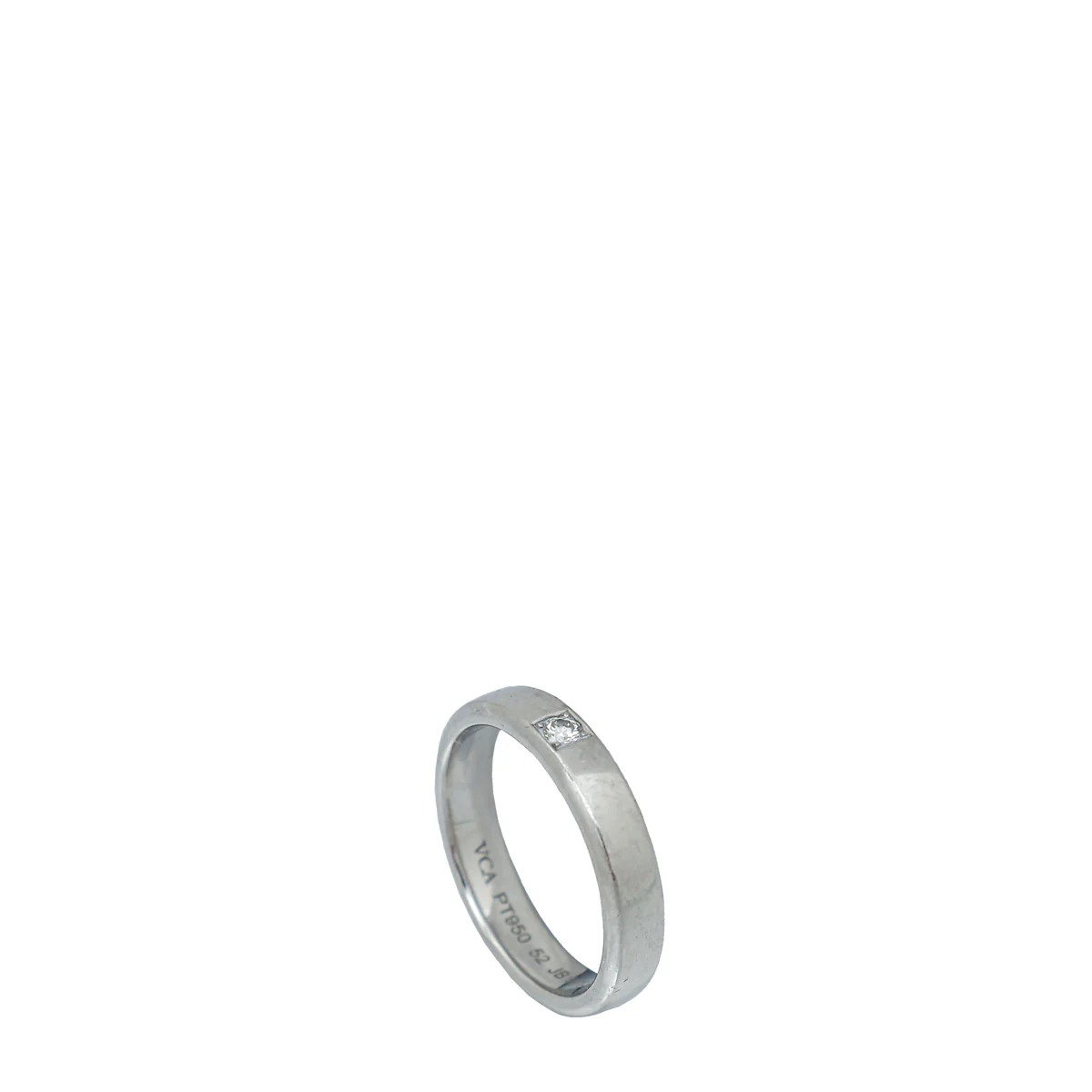 Van Cleef & Arpels Platinum Diamond Toujours Etoiles Wedding Band 52