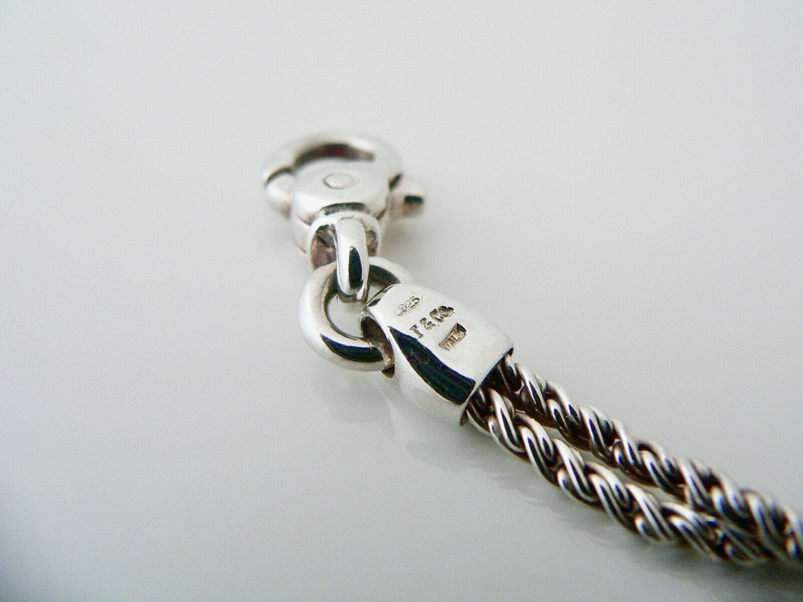 Tiffany & Co Silver Double Two Puff Heart Rope Necklace Pendant Charm Chain Gift