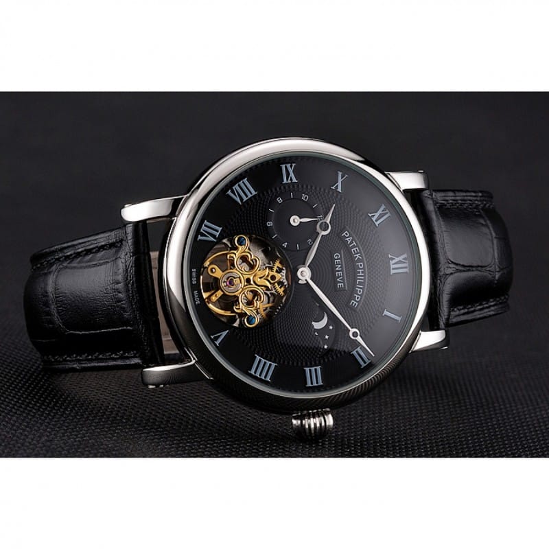 Complications Moonphase Tourbillon Dial Black 42 mm, Stainless Steel