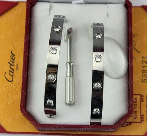 New Arrival Cartier Love Bracelet White Gold 10 Diamonds B6036117