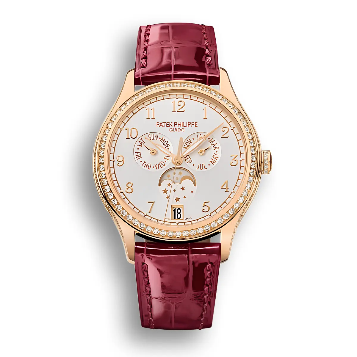 Complications 4947R-001 ANNUAL CALENDAR, MOON PHASES.  38 mm,Rose gold,