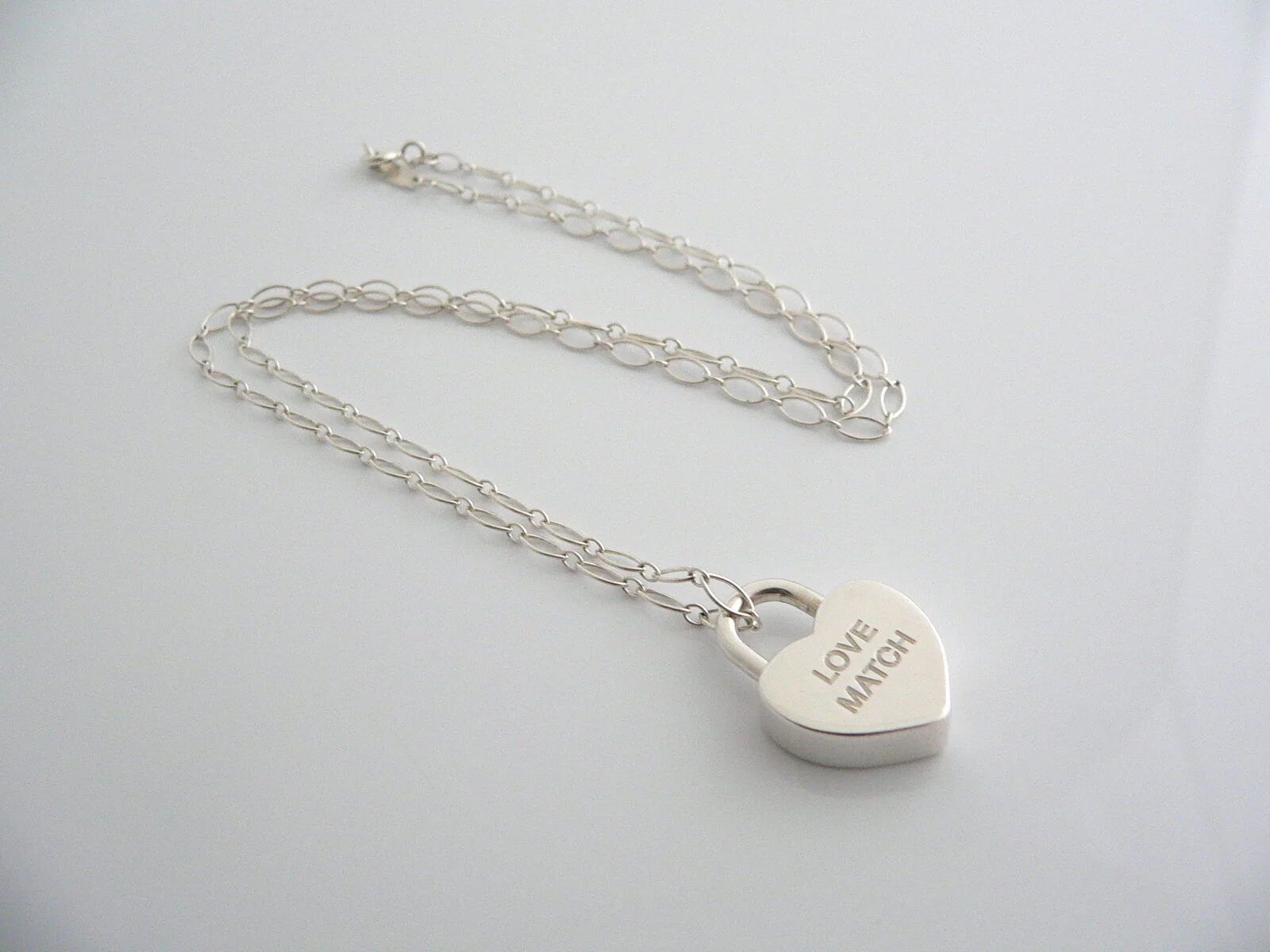 Tiffany & Co Love Neckace Heart Padlock Pendant Charm Chain Love Match T and Co