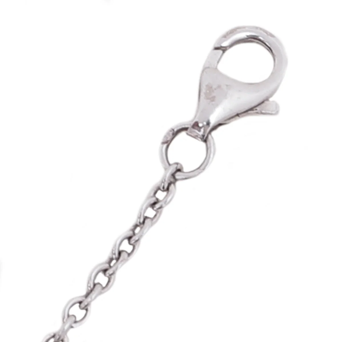 Cartier 18K White Gold Love Hoop Necklace