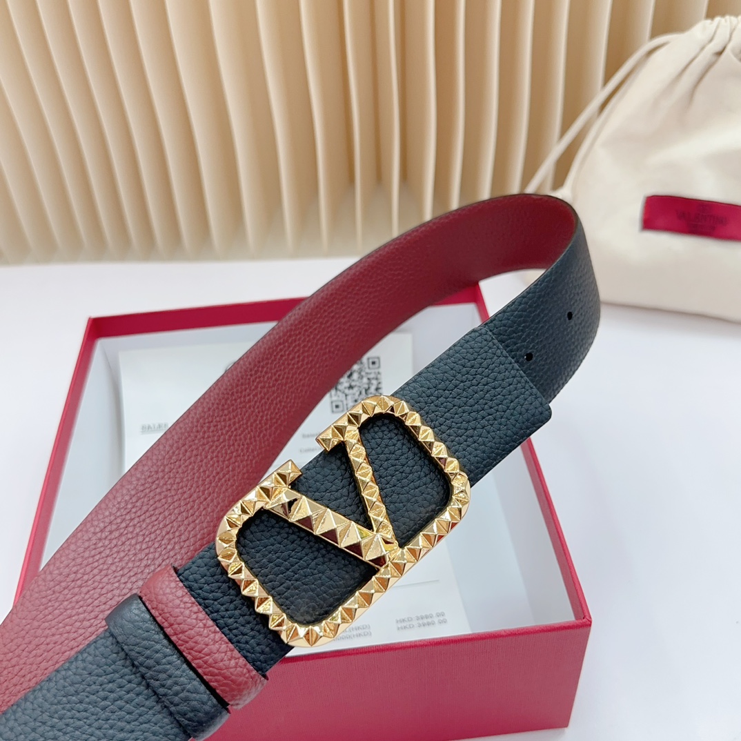 Valentino Leather Belts 1:1 Mirror Version