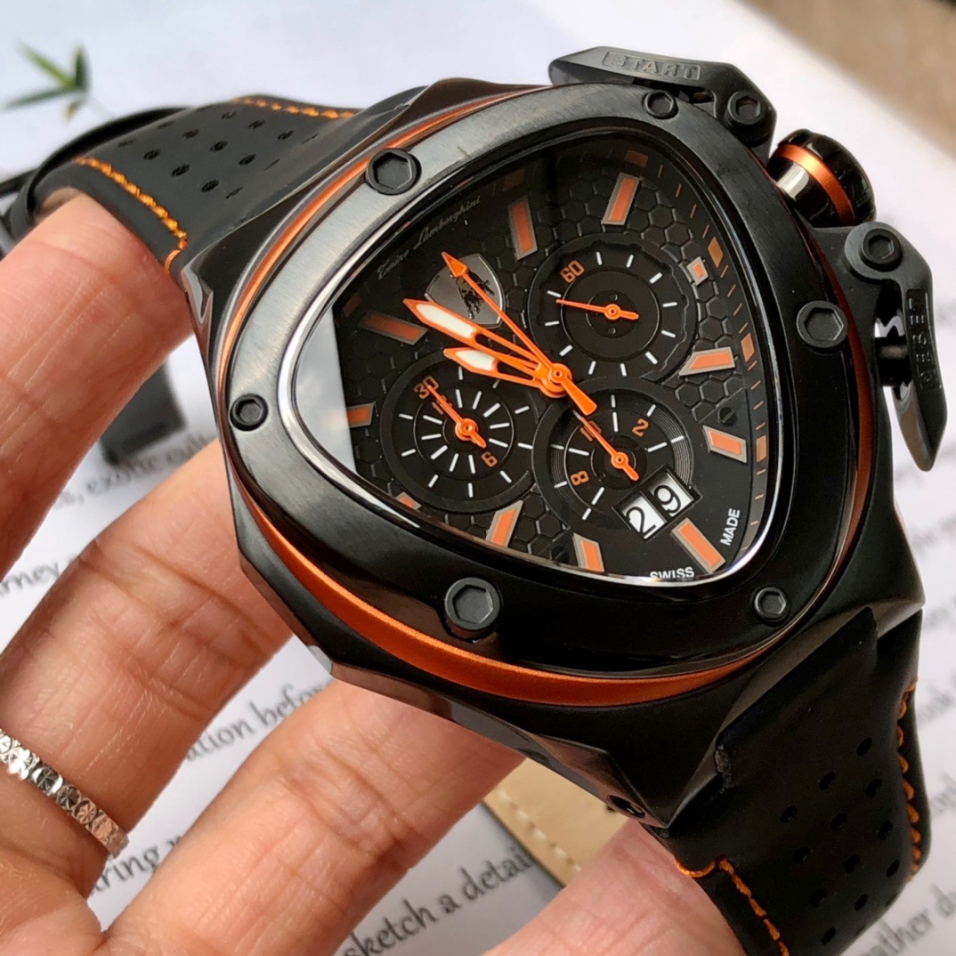 Tonino Lamborghini New Spyder Chronograph orange / Black