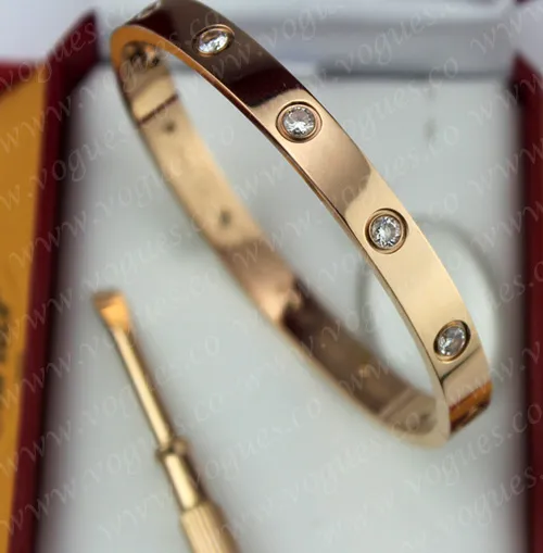 New Arrival Cartier Love Bracelet Pink Gold 10 Diamonds B6038217