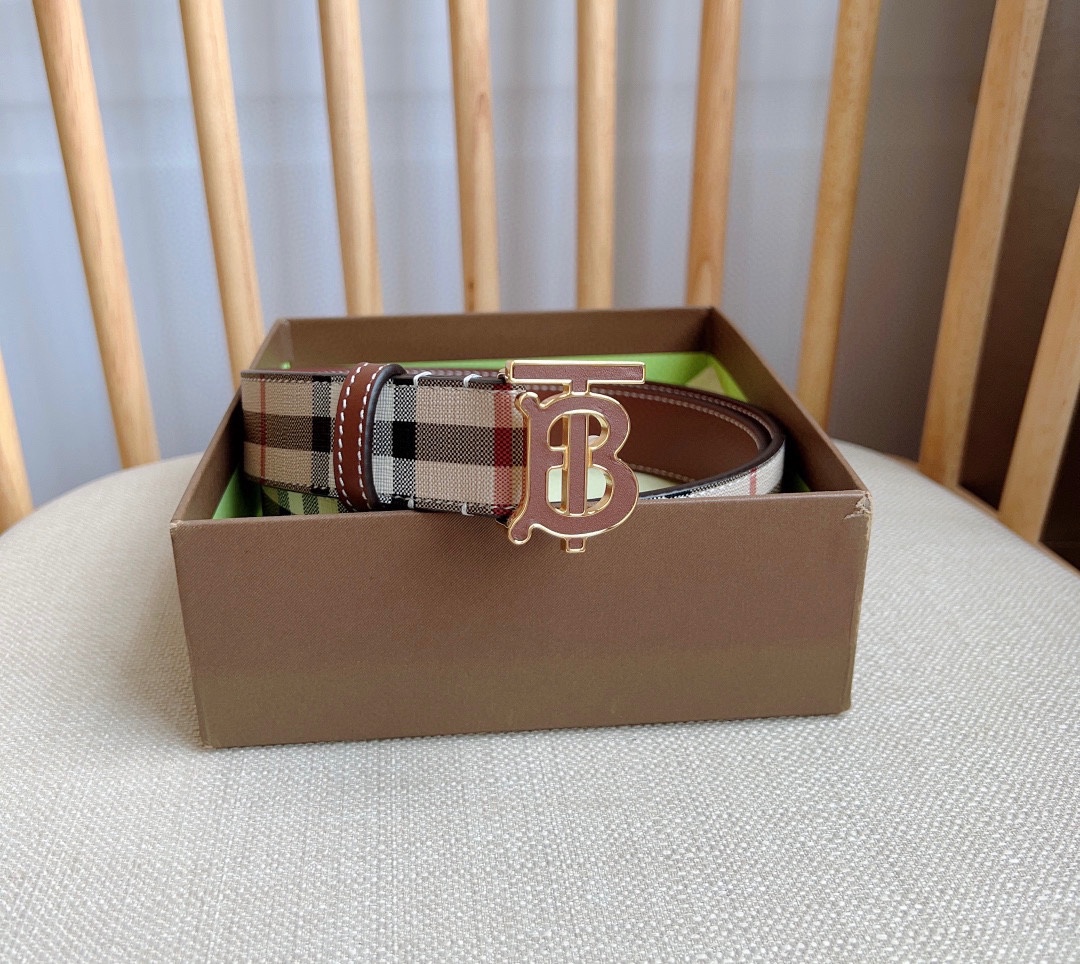 Burberry Leather Belts 1:1 Mirror Version