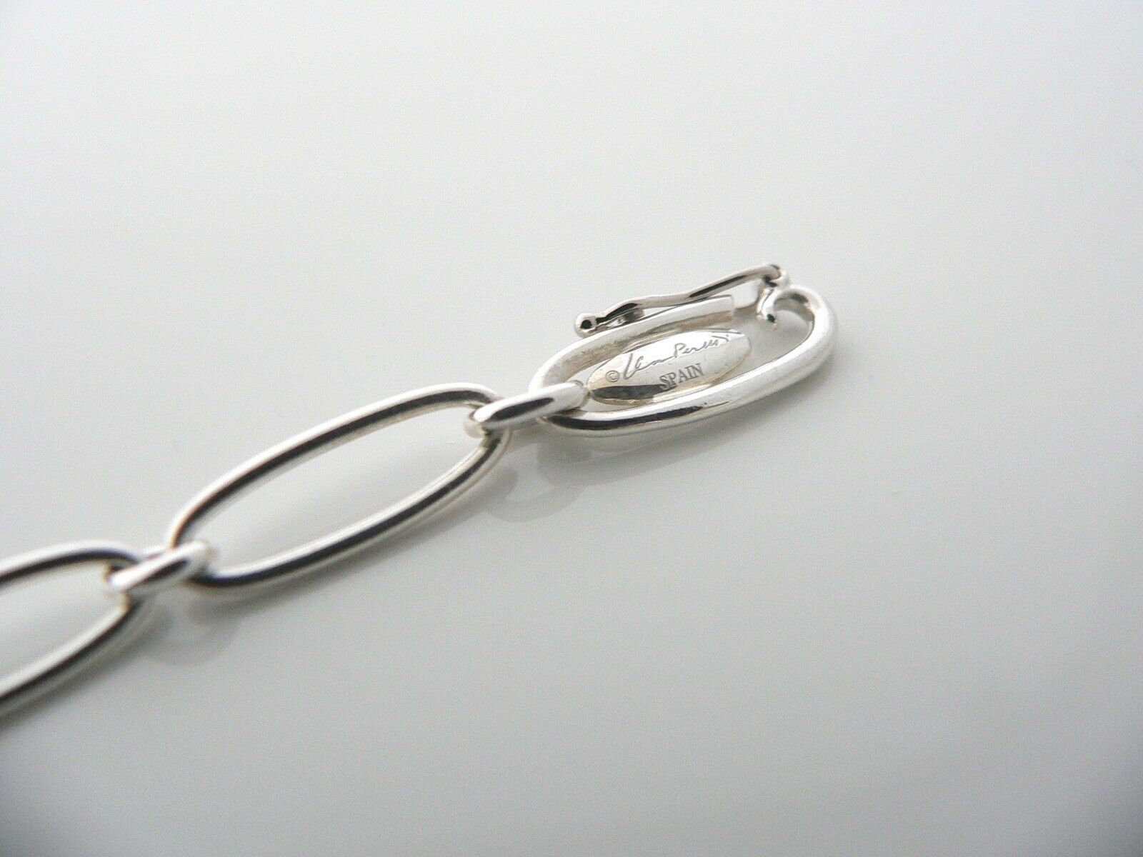 Tiffany & Co Silver Peretti Starfish Link Bracelet 8 Inch Chain Gift Pouch Love