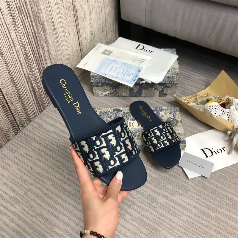 Dior DWAY Slide Slipper Sandals (Replica)