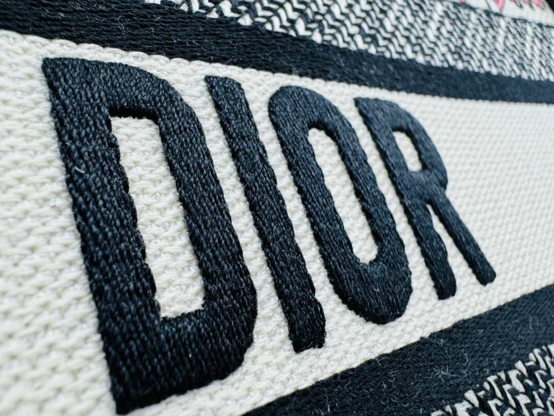 Dior Book Tote Embroider Large Shoulder Bag Handbag