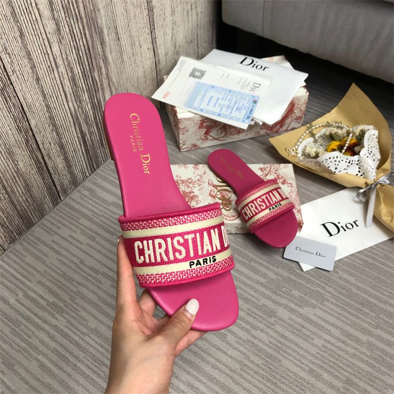 Dior DWAY Slide Slipper Sandals (Replica)
