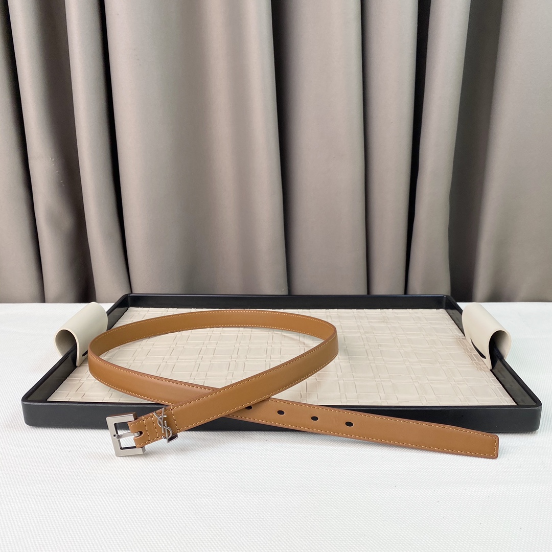 YSL Saint Laurent Leather Belts 1:1 Mirror Version