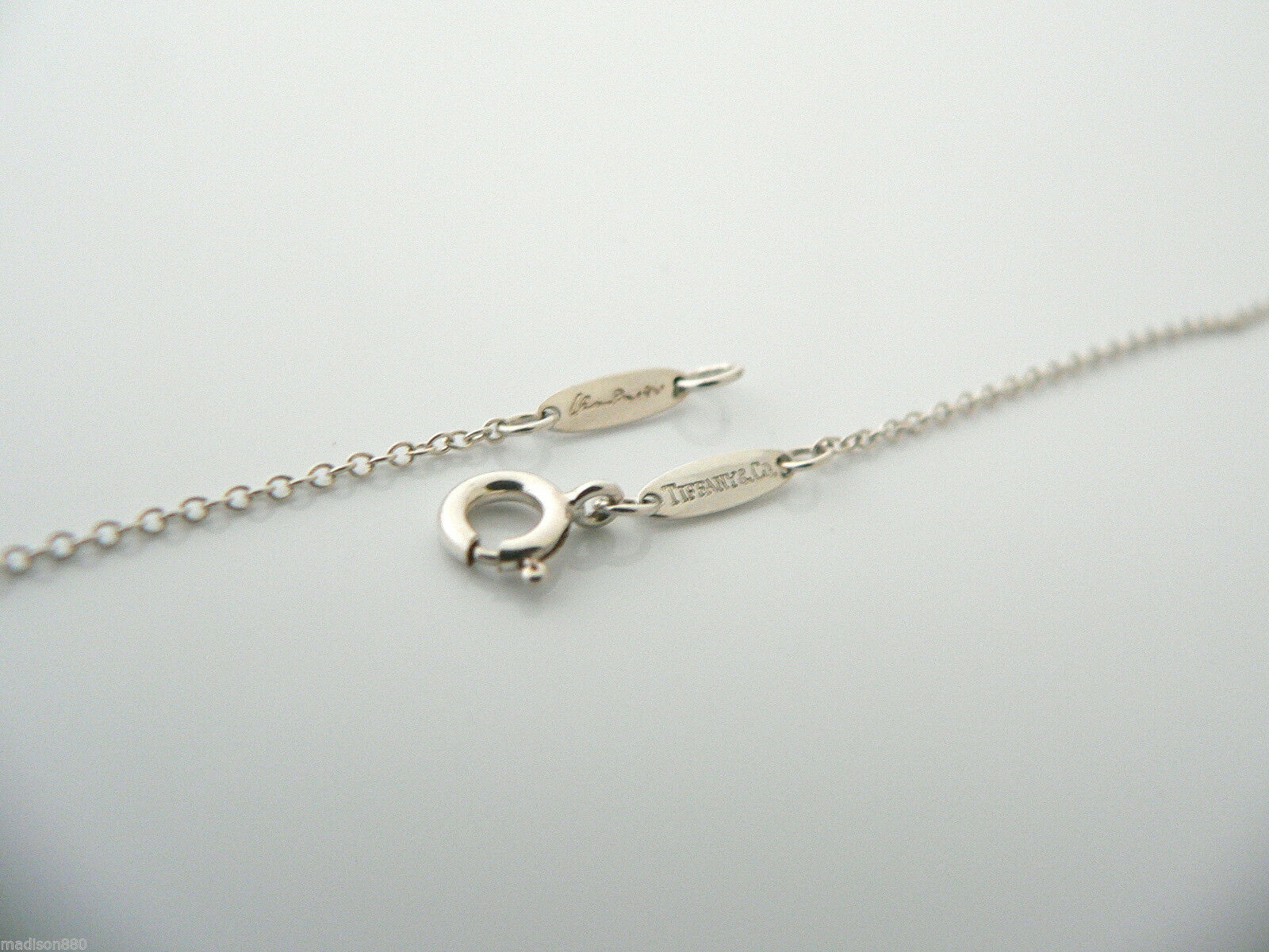 Tiffany & Co Silver Peretti Alphabet S Necklace Pendant Chain Personal Gift Love