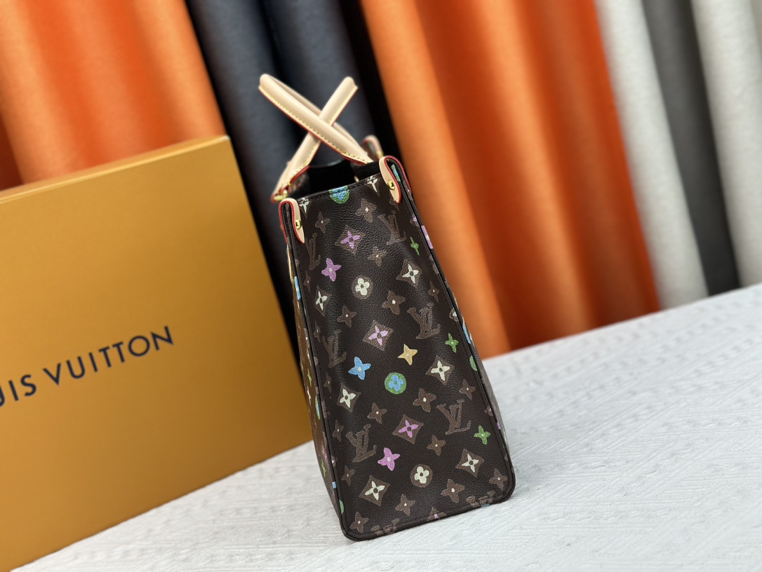 Louis Vuitton On The Go Tote M46542 Shoulder Bag Handbag