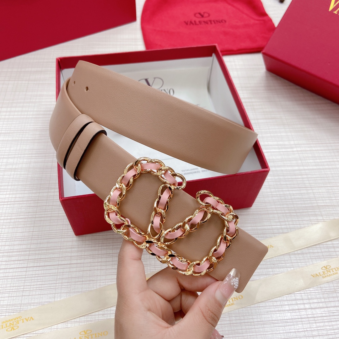 Valentino Leather Belts 1:1 Mirror Version