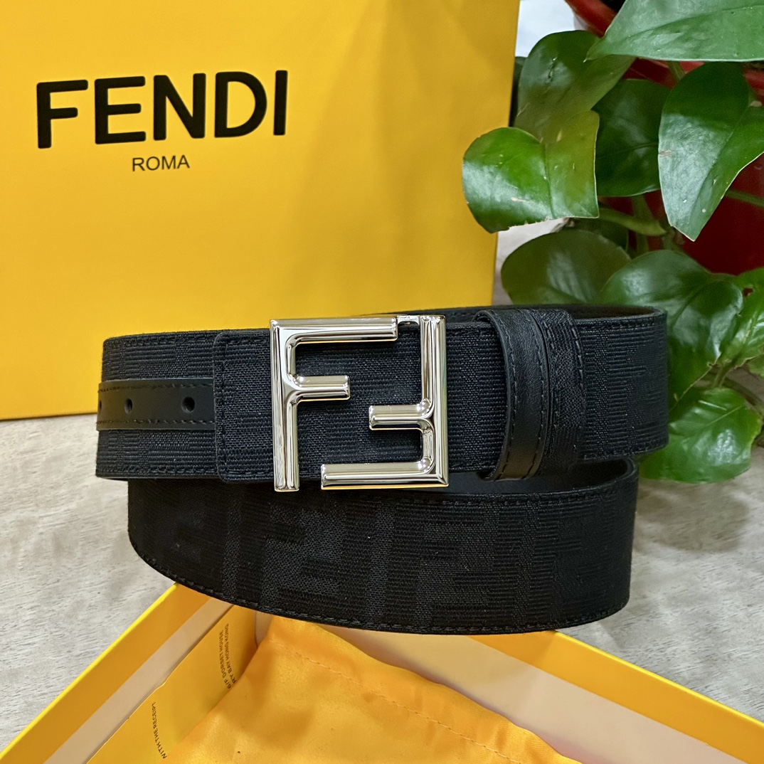 Fendi Leather Belts 1:1 Mirror Version