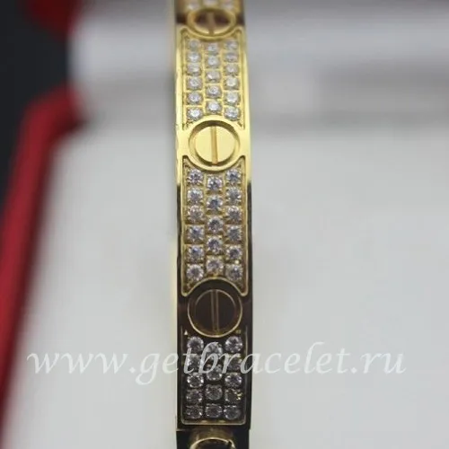 Cheap Cartier Love Bracelet Yellow Gold Diamonds N6035016
