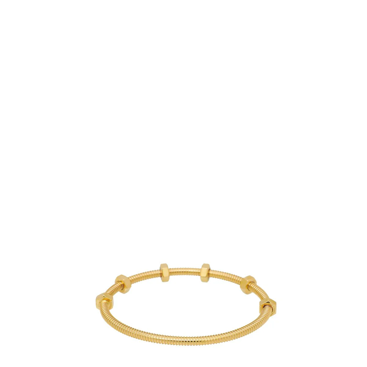 Cartier 18K Yelllow Gold Ecrou De Cartier Bracelet 17