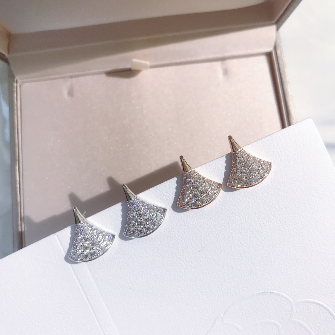Bvlgari DIVAS' DREAM EARRINGS, White Gold & Rose Gold