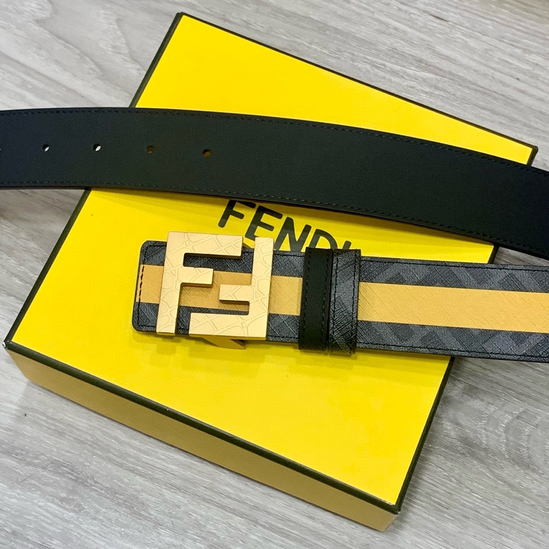 Fendi Leather Belts 1:1 Mirror Version