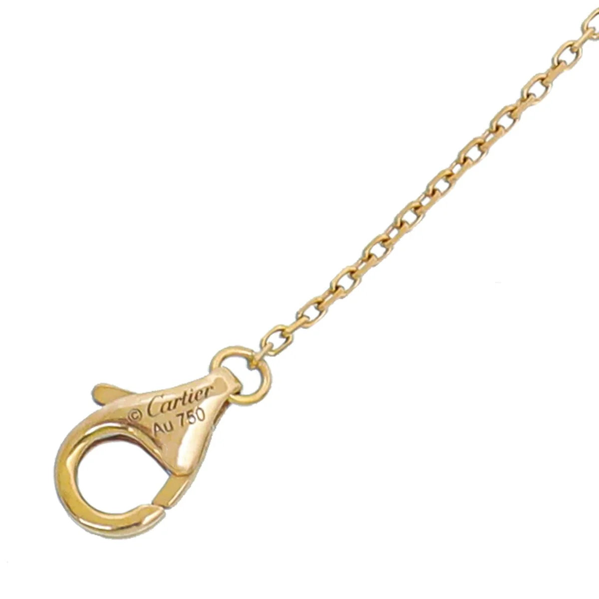 Cartier 18K Pink Gold Onyx Diamond Amulette De Cartier XS Model Necklace