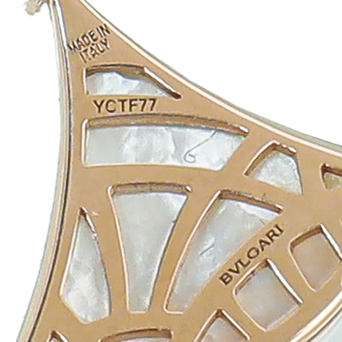 Bvlgari 18K Rose Gold MOP Diamond Diva's Dream Earrings