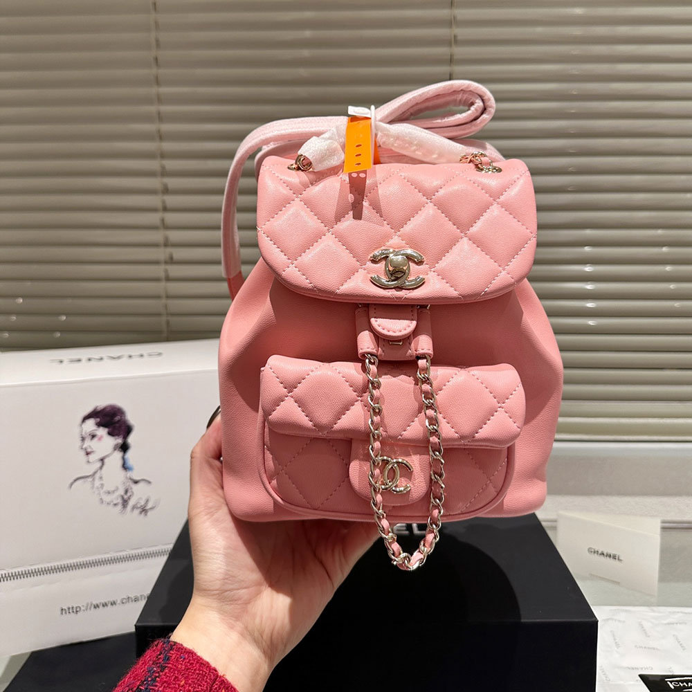 Chanel  Duma A Plaid Backpack  Bag (Replica）