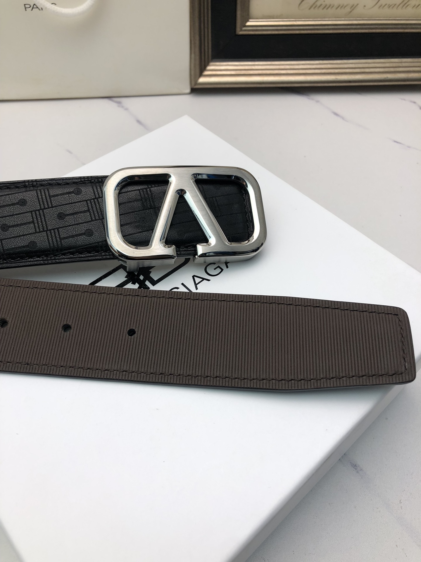 Valentino Leather Belts 1:1 Mirror Version