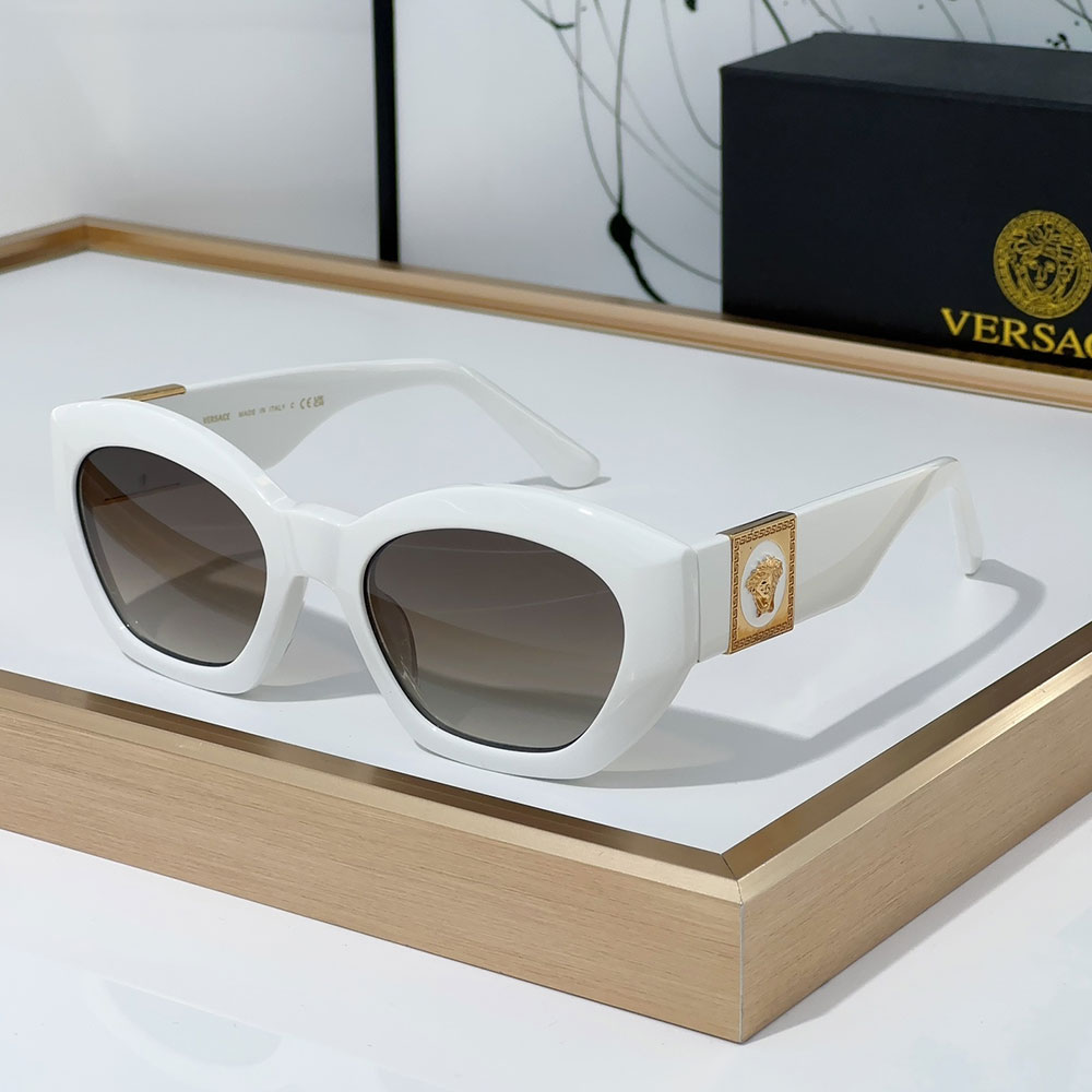 Versace  Mirror leg Logo Plate Frame Sunglasses Top Quality（Replica）