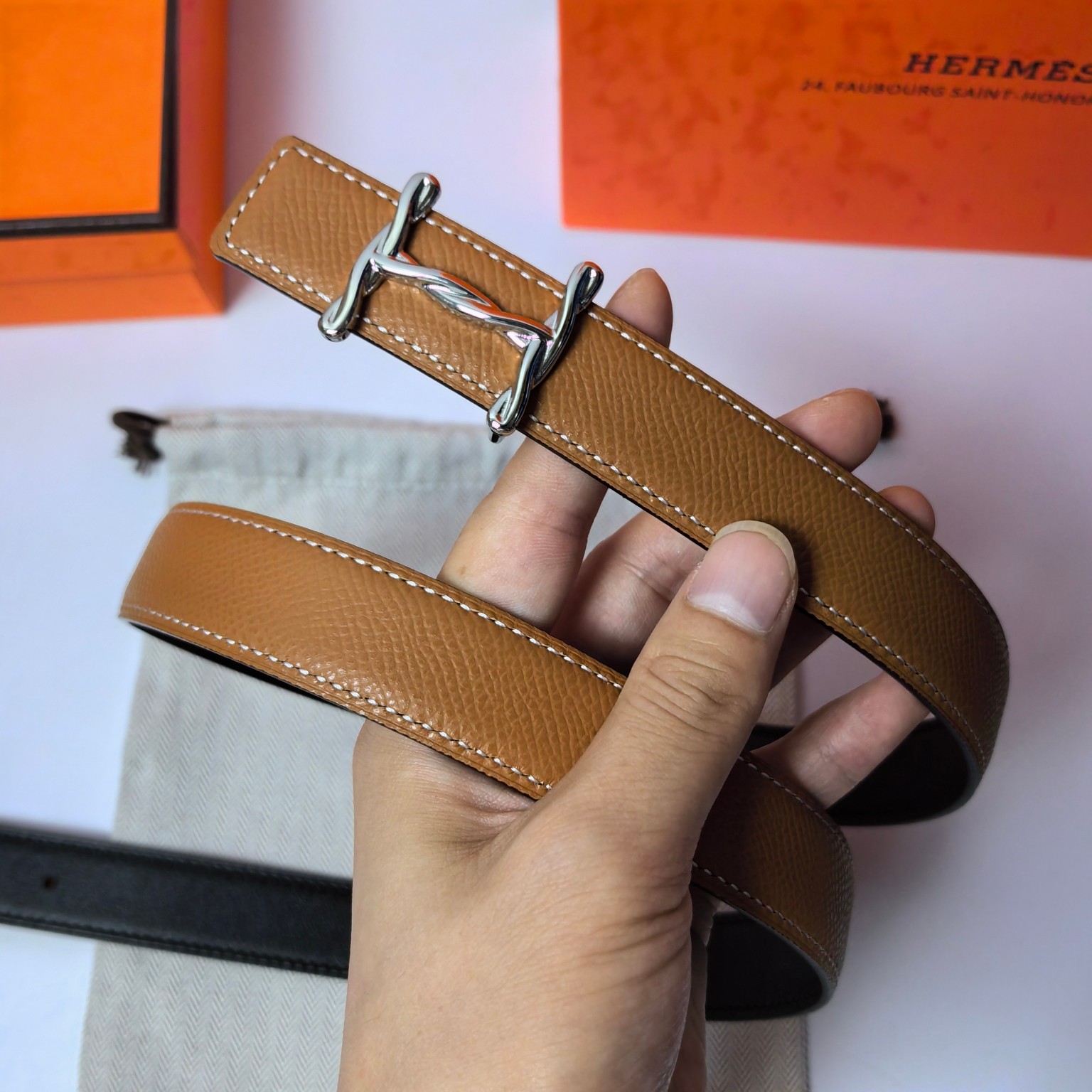 Hermes Leather Belts 1:1 Mirror Version