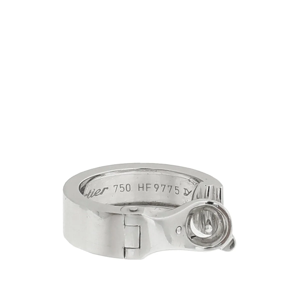 Cartier 18K White Gold Love Earrings