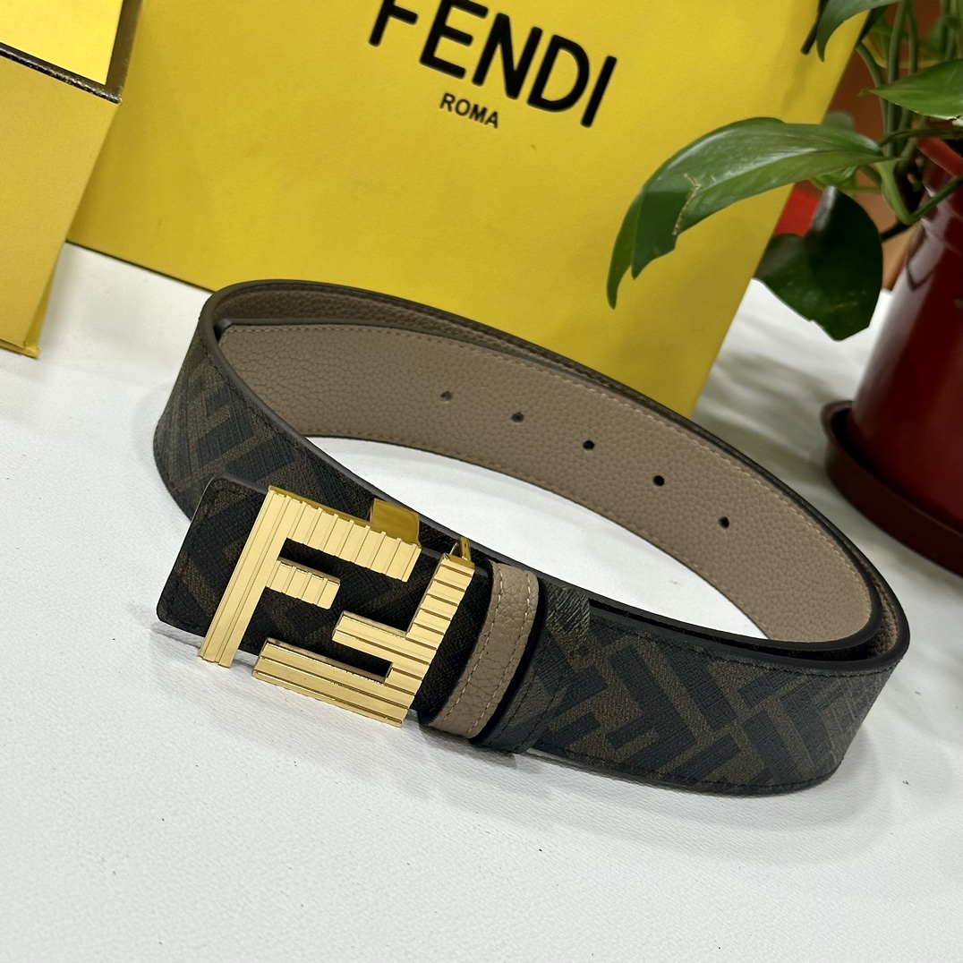 Fendi Leather Belts 1:1 Mirror Version