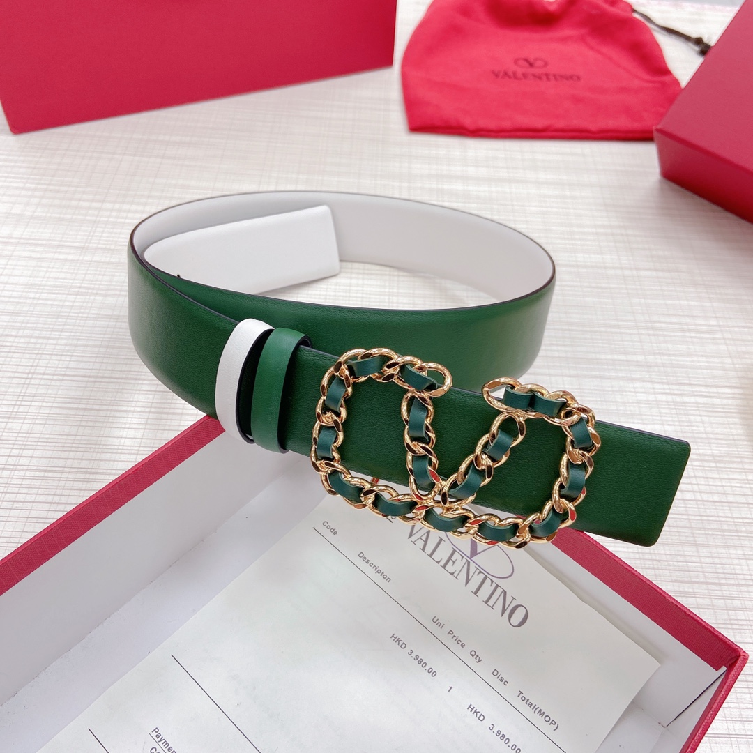 Valentino Leather Belts 1:1 Mirror Version